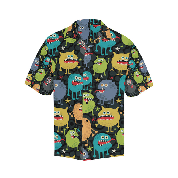 Monster Pattern Print Design 01 Men's Hawaiian Shirt - JorJune