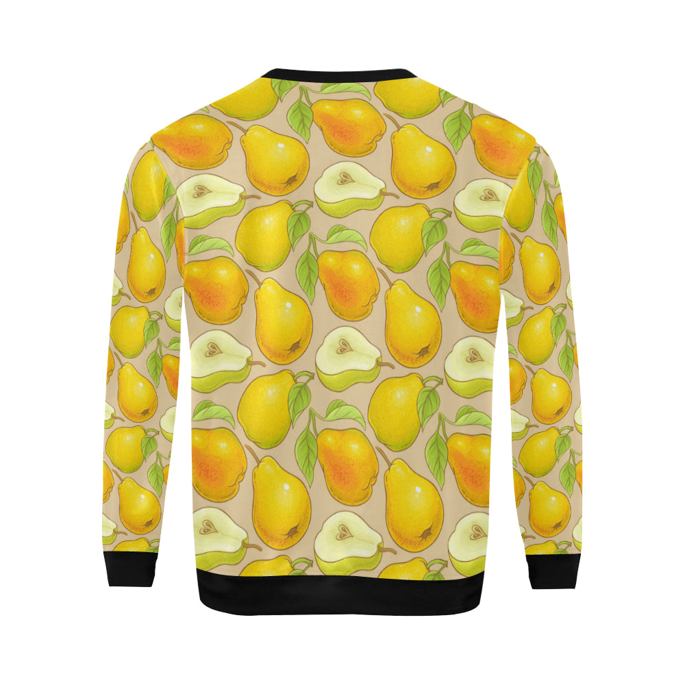 Pear Pattern Print Design PE05 Men Long Sleeve Sweatshirt - JorJune