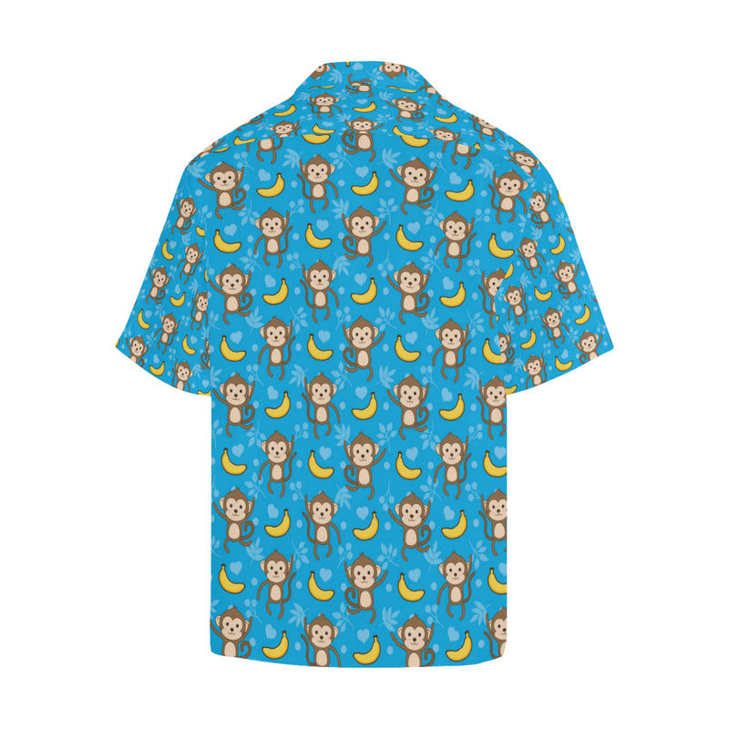 Monkey Pattern Print Design 05 Men's Hawaiian Shirt - JorJune