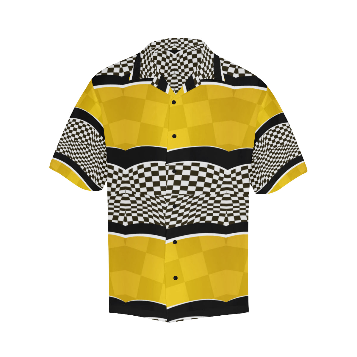 Checkered Pattern Print Design 02 Men's Hawaiian Shirt - JorJune
