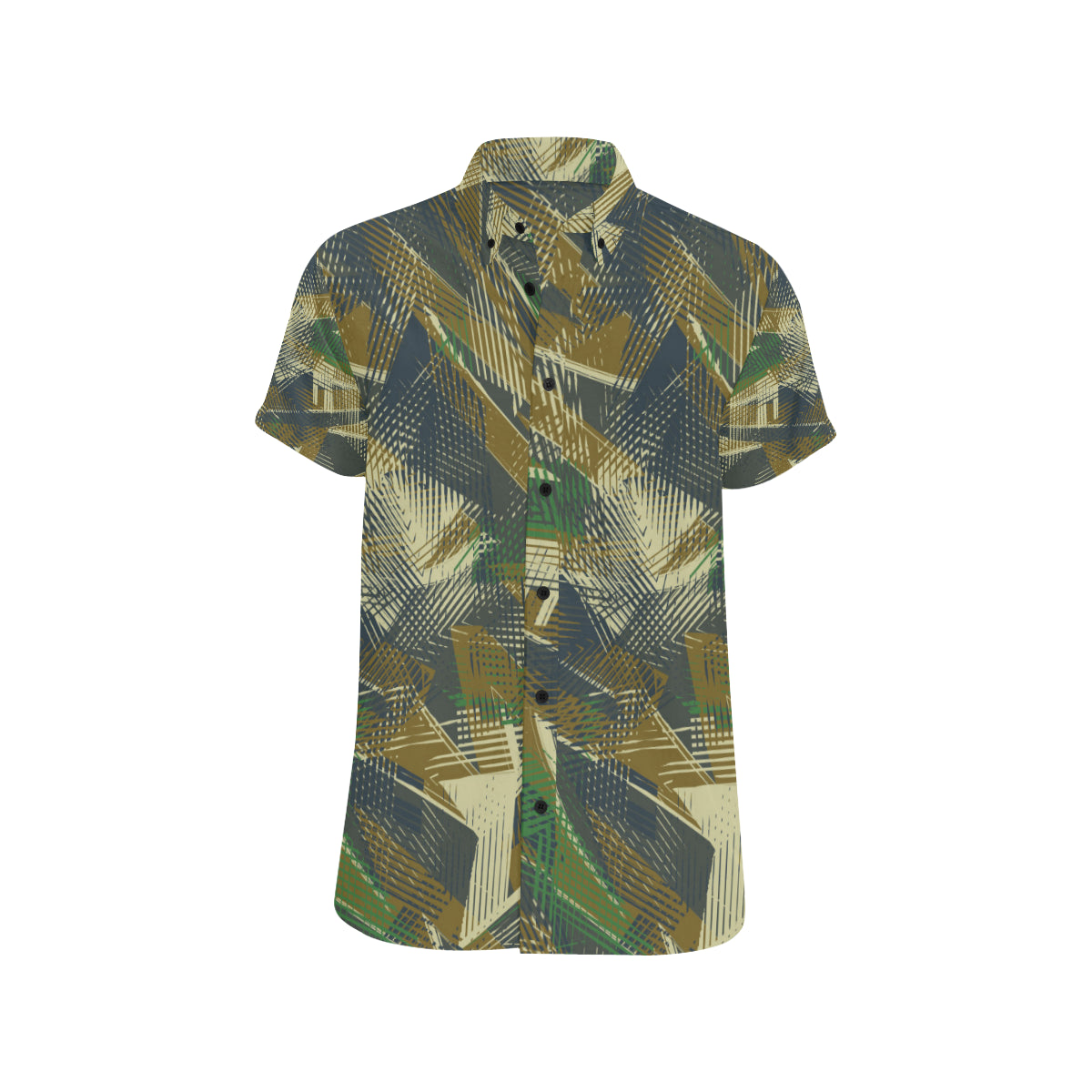 Military Camouflage Pattern Print Design 01 Men Button Up Shirt - JorJune