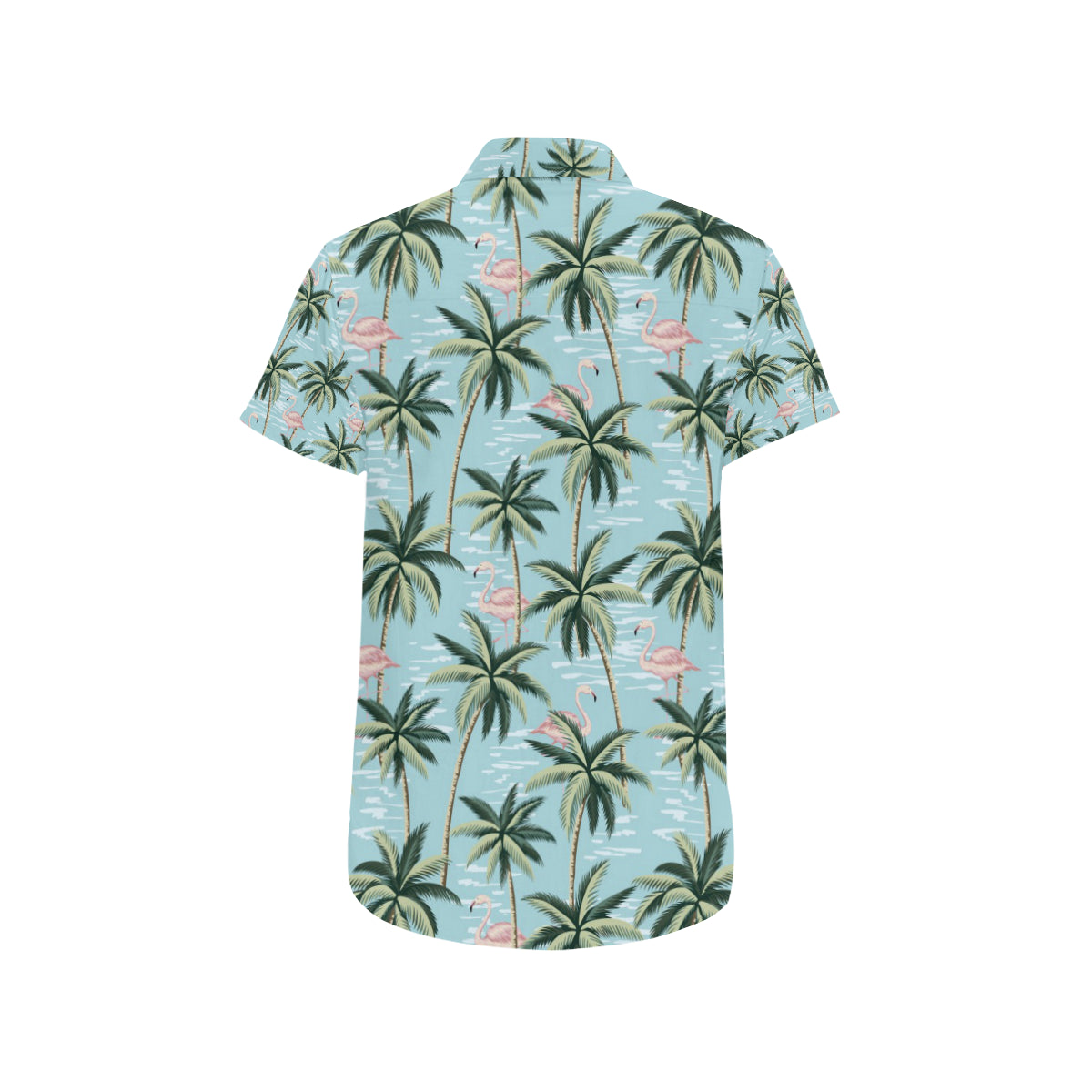 Palm Tree Pattern Print Design PT05 Men Button Up Shirt - JorJune