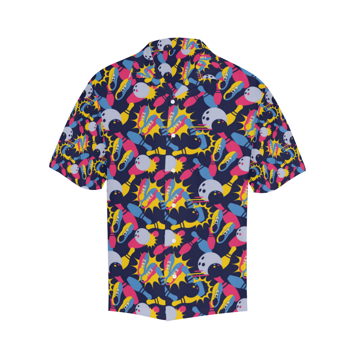 Bowling Pattern Print Design 02 Men's Hawaiian Shirt - JorJune