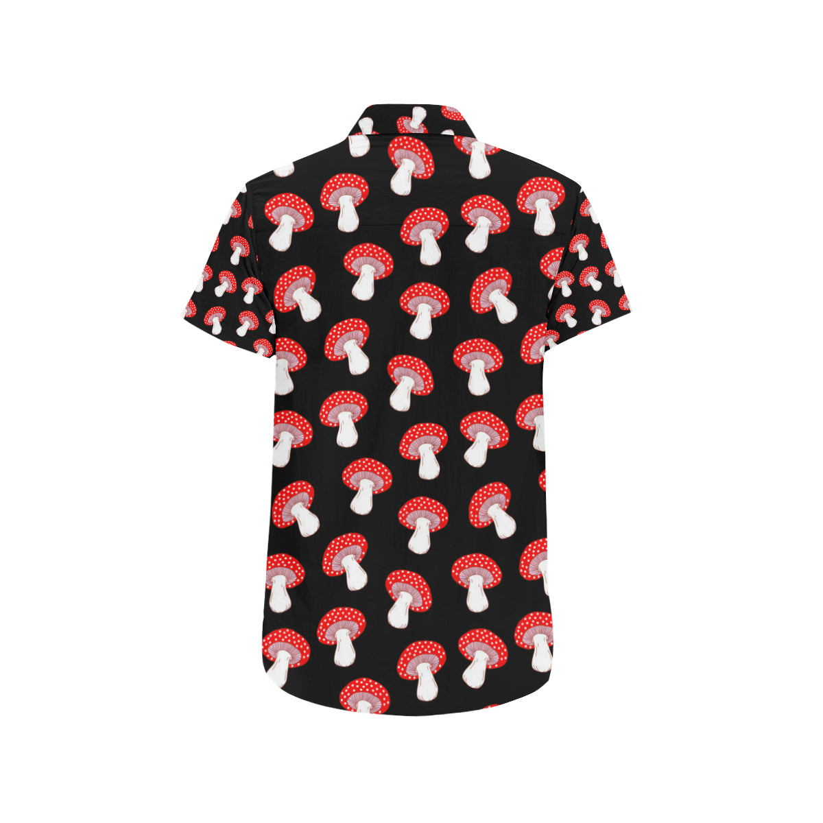 Mushroom Pattern Print Design A02 Men Button Up Shirt - JorJune