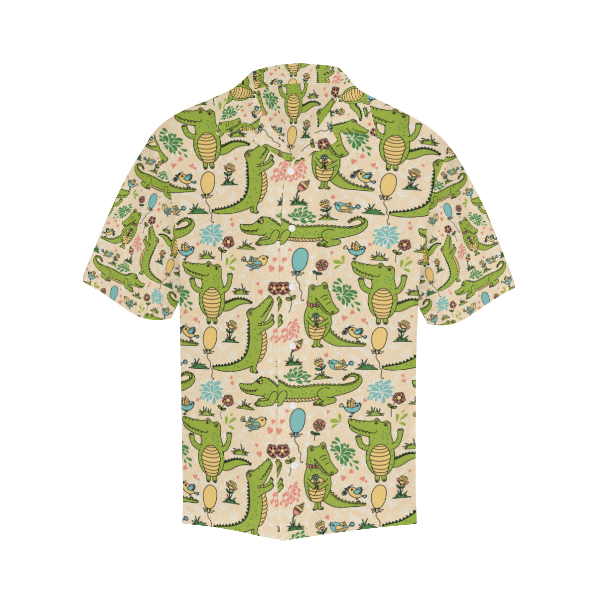 Alligator Pattern Print Design 01 Men's Hawaiian Shirt - JorJune