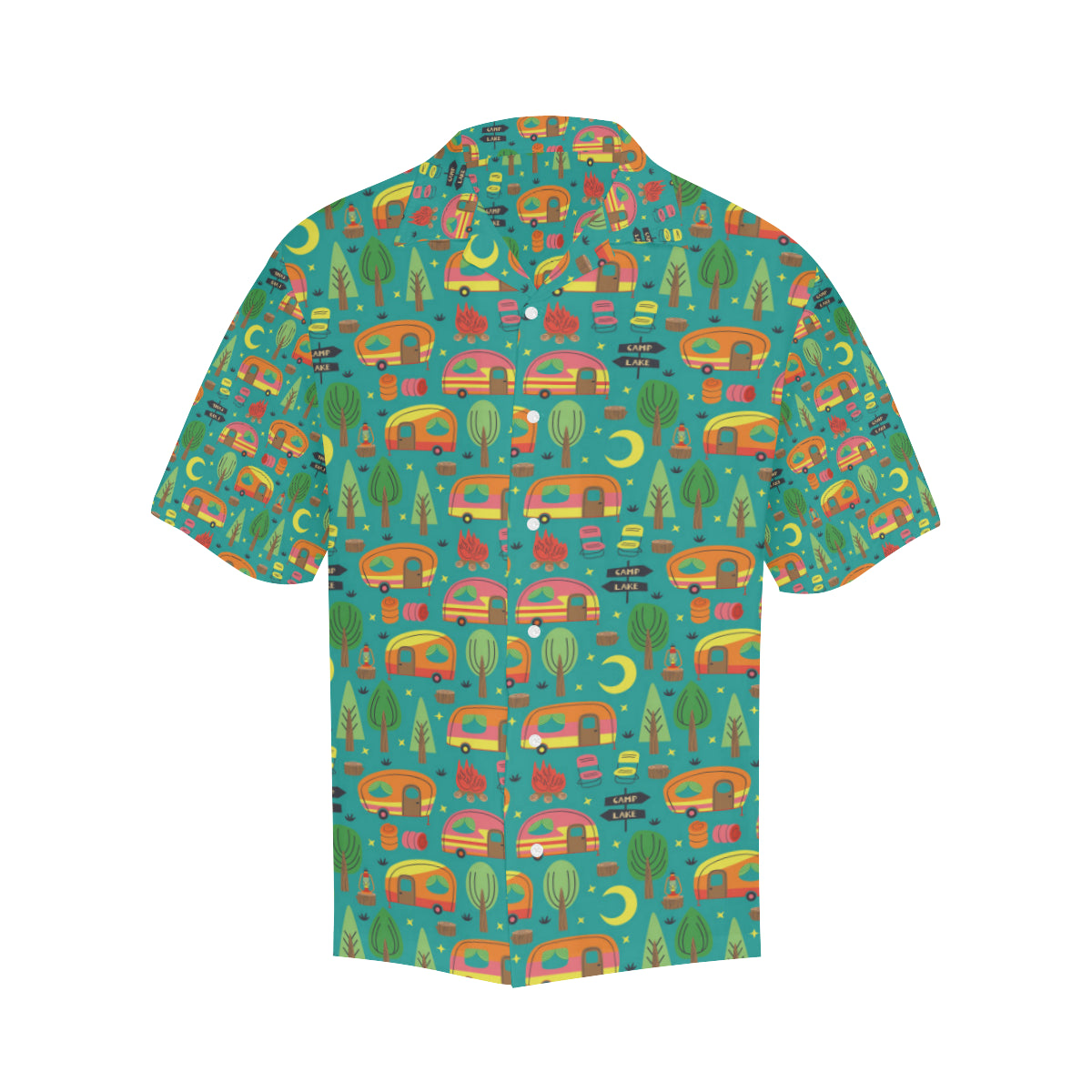 Camping Camper Pattern Print Design 05 Hawaiian Shirt - JorJune