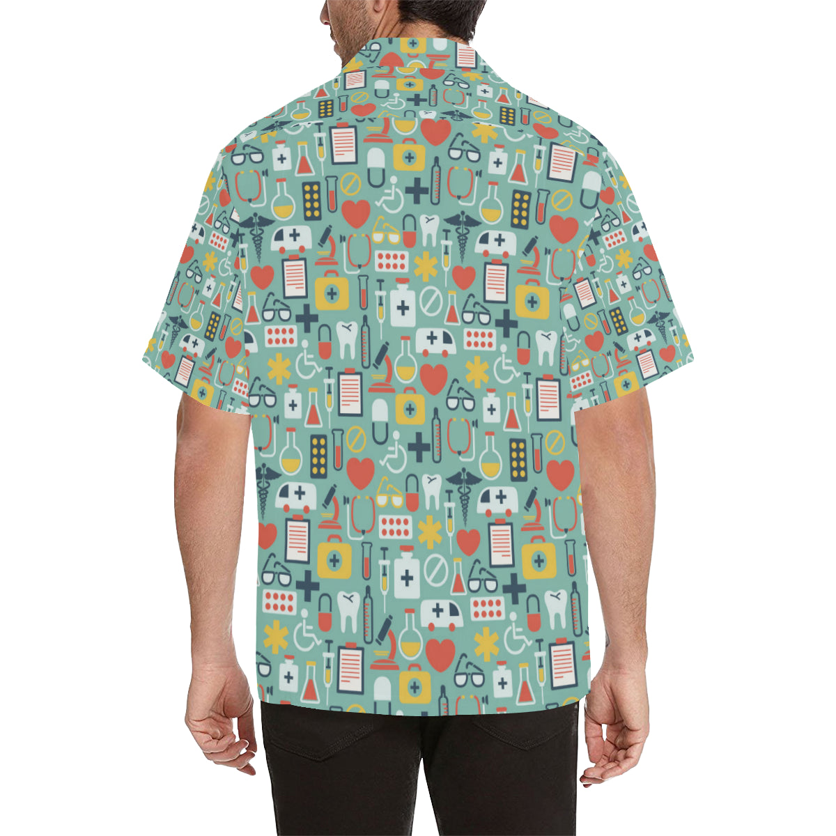 Medical Pattern Print Design 02 Men's Hawaiian Shirt - JorJune