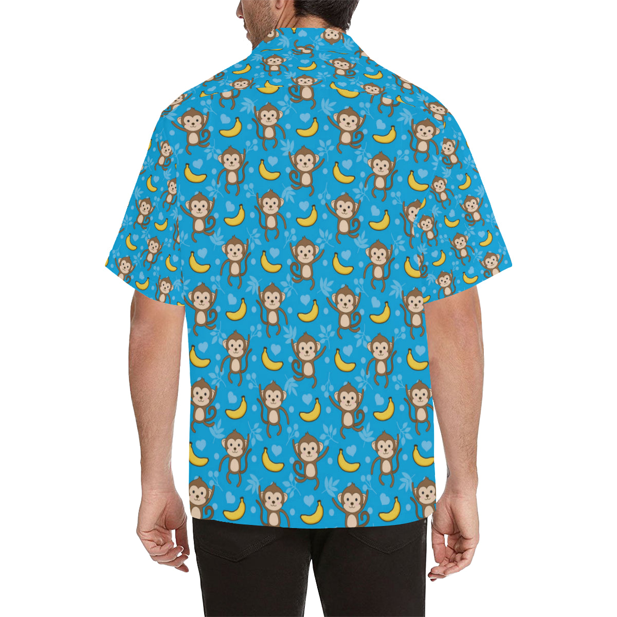 Monkey Pattern Print Design 05 Men's Hawaiian Shirt - JorJune