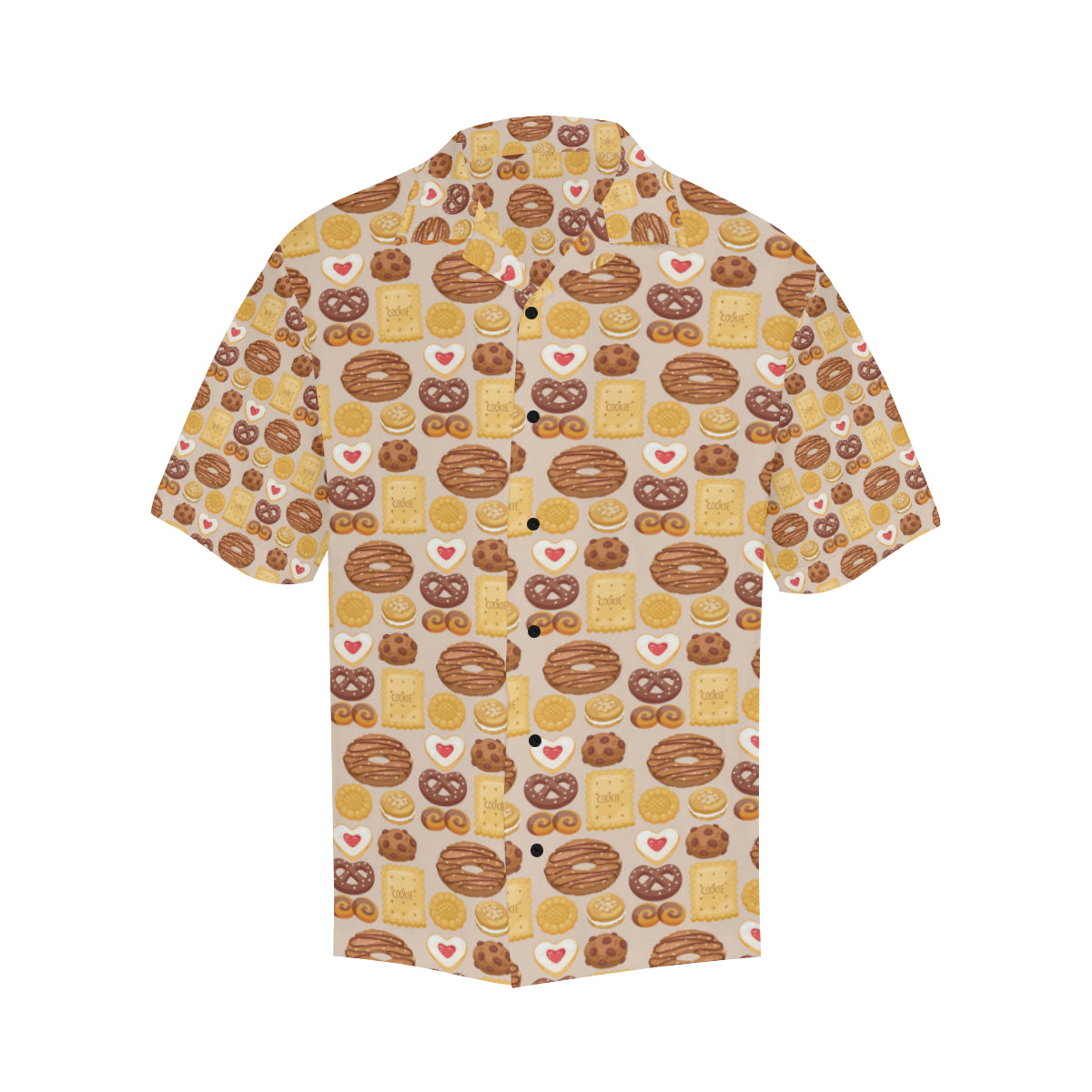 Cookie Pattern Print Design 02 Men's Hawaiian Shirt - JorJune