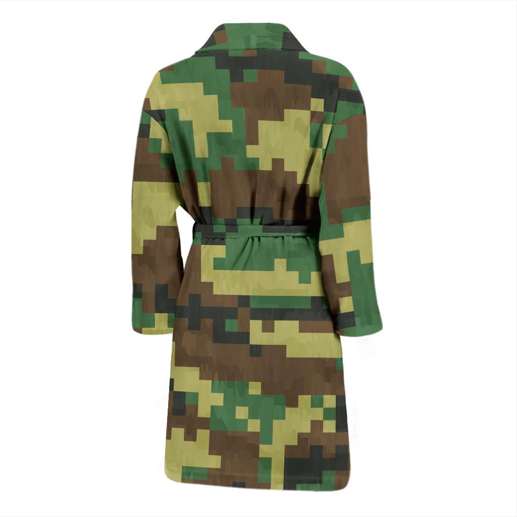 ACU Army Digital Pattern Print Design 02 Men Bathrobe - JorJune