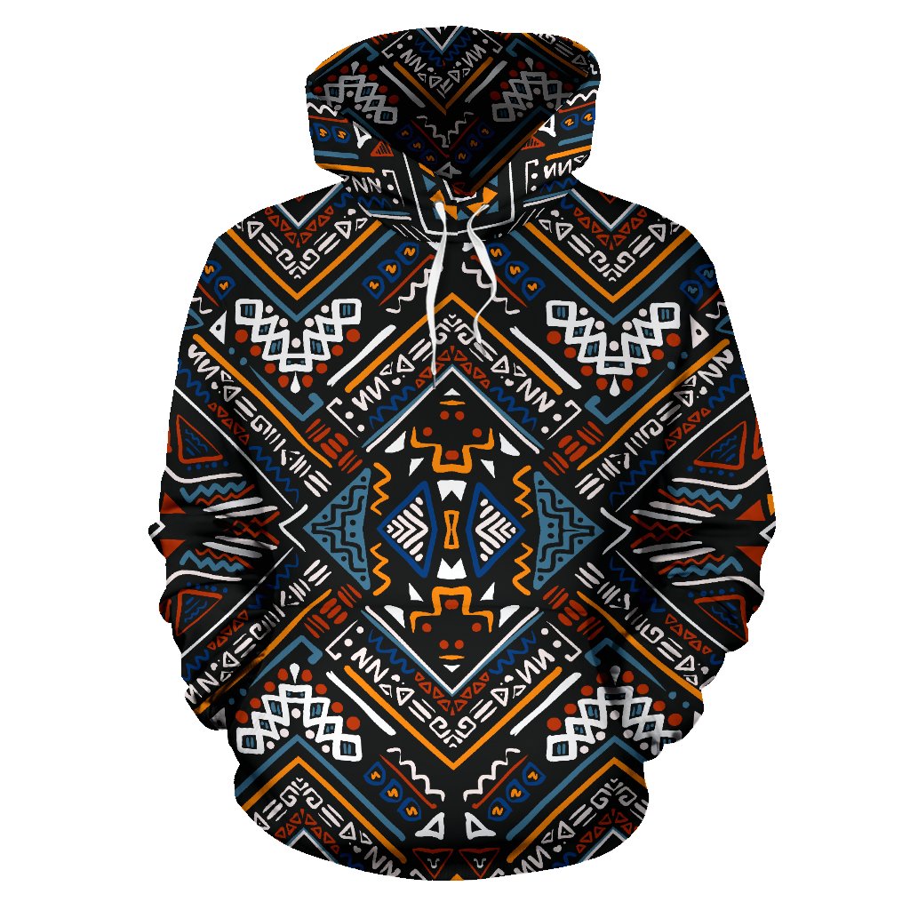 African Kente Print Pullover Hoodie - JorJune