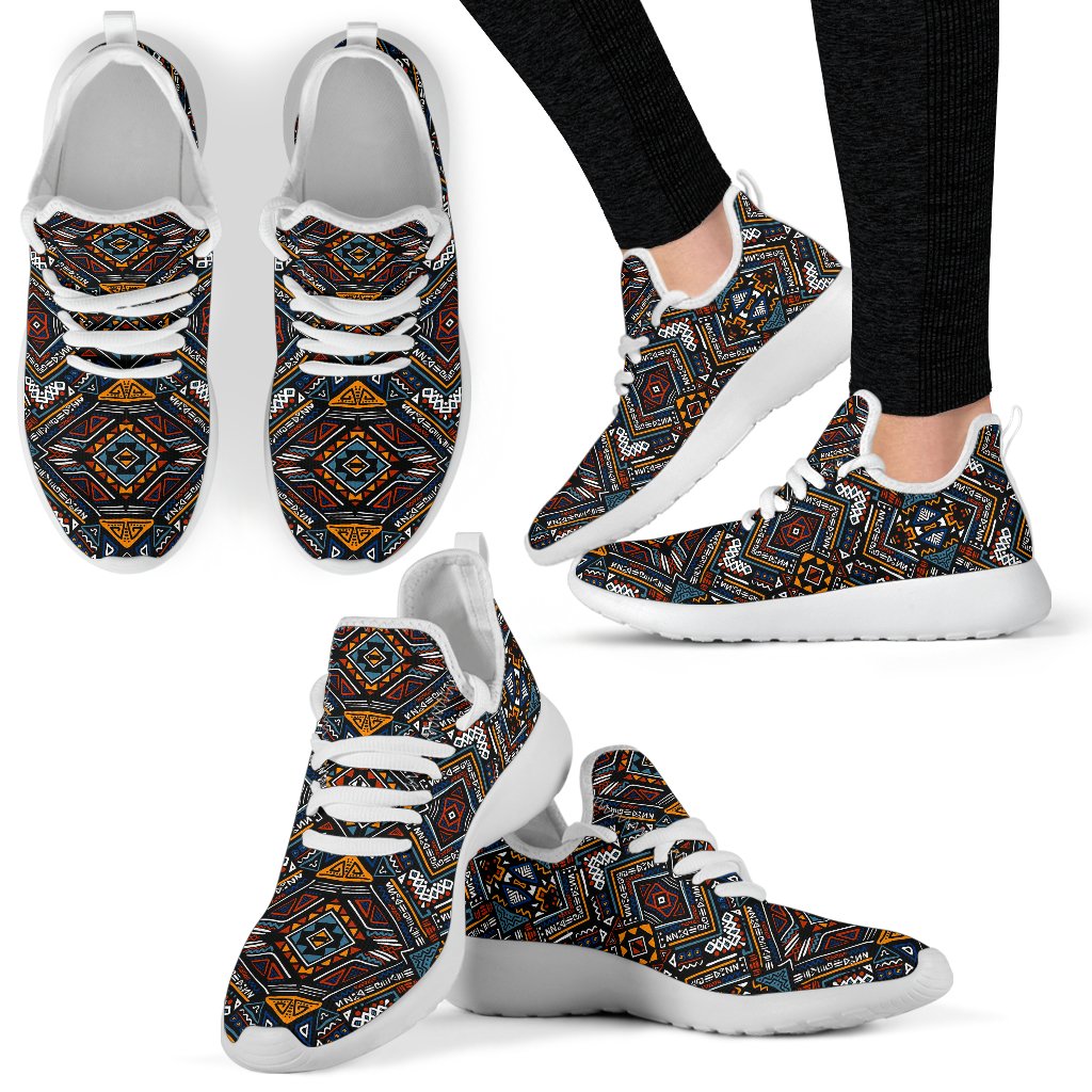 mesh knit sneakers