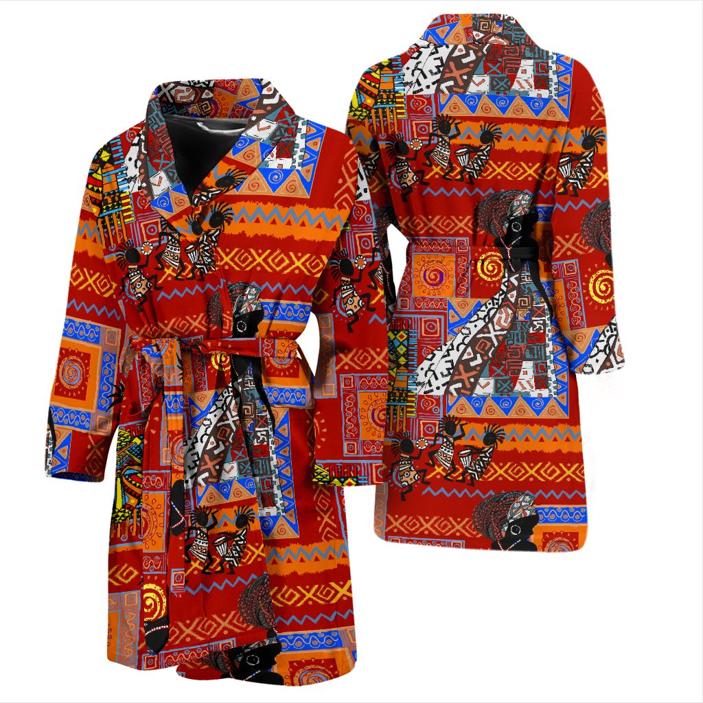 african print robe
