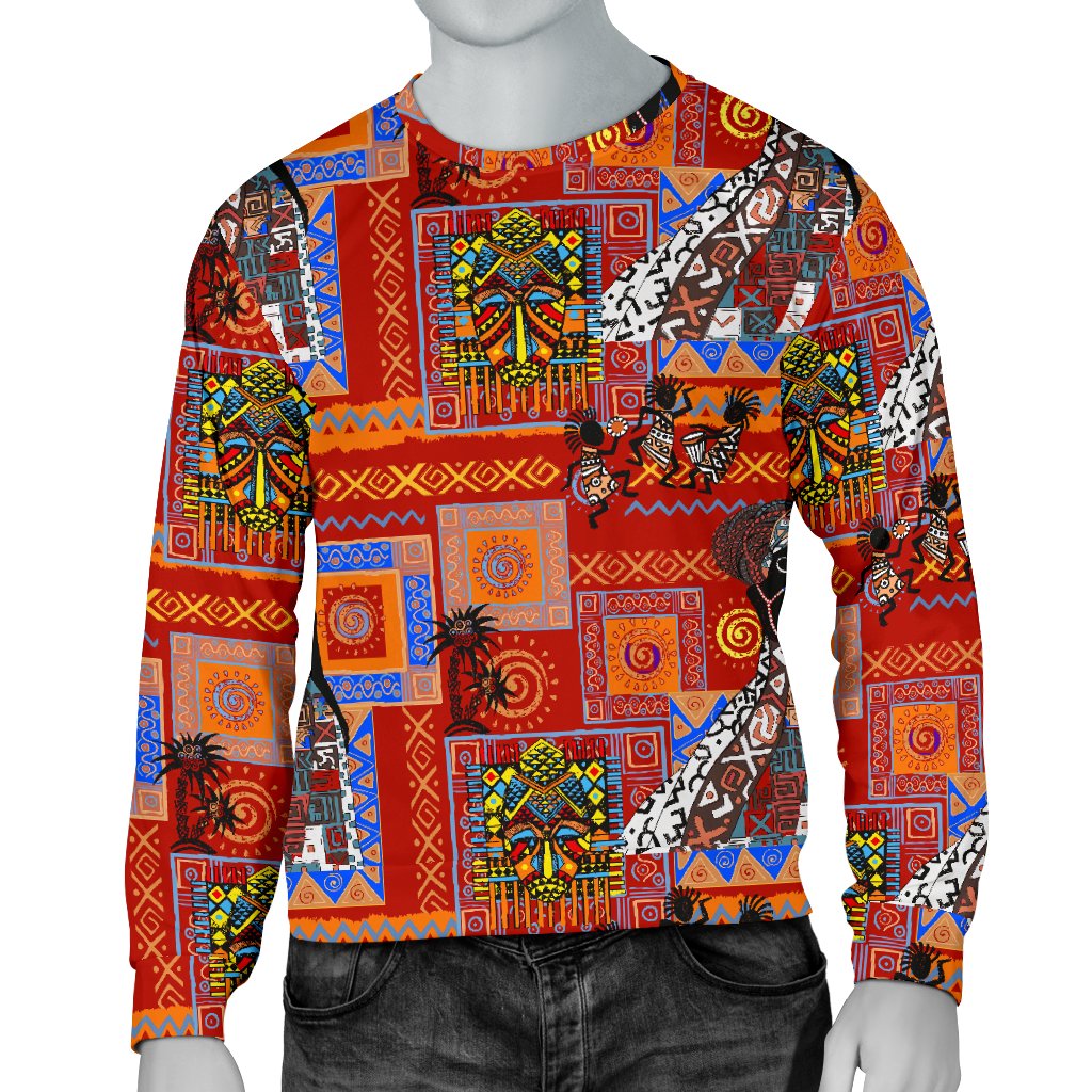 african print sweater