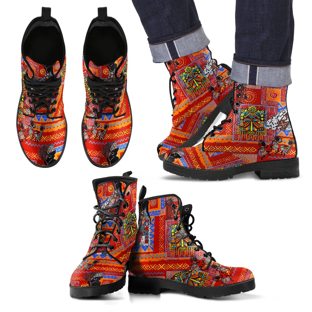 african print boots