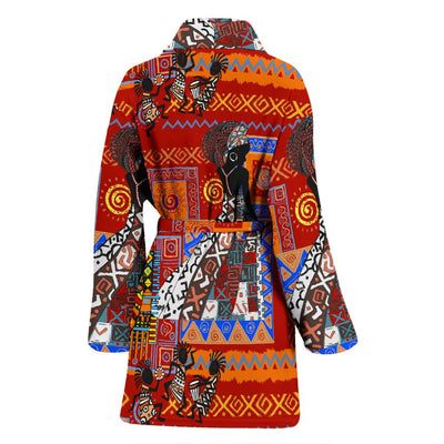 african print robe