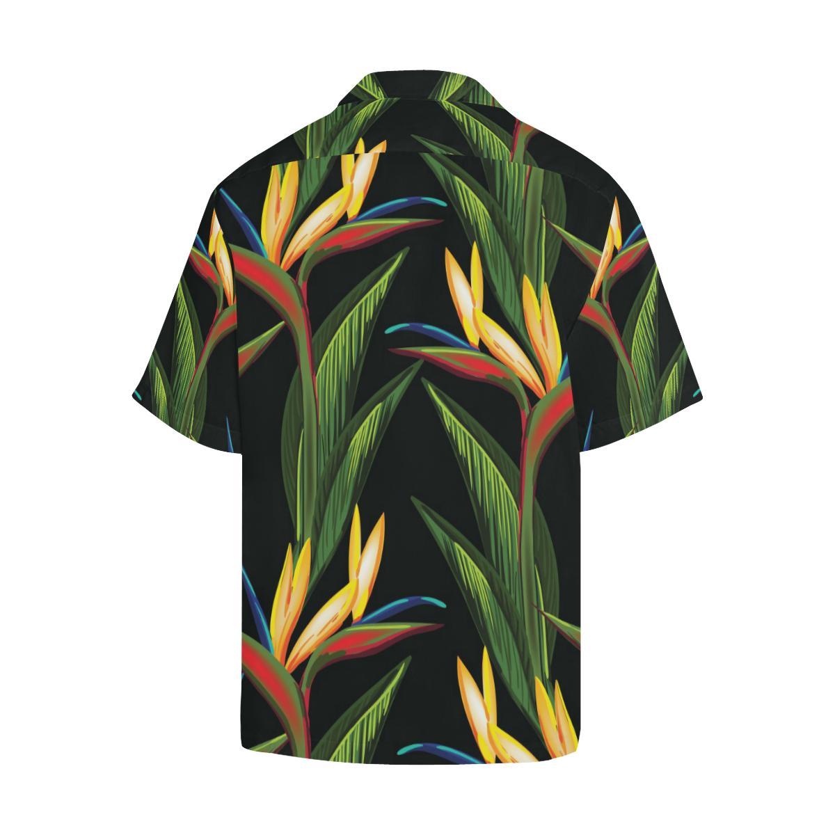 Bird Of Paradise Pattern Print Design BOP012 Men's Hawaiian Shirt - JorJune