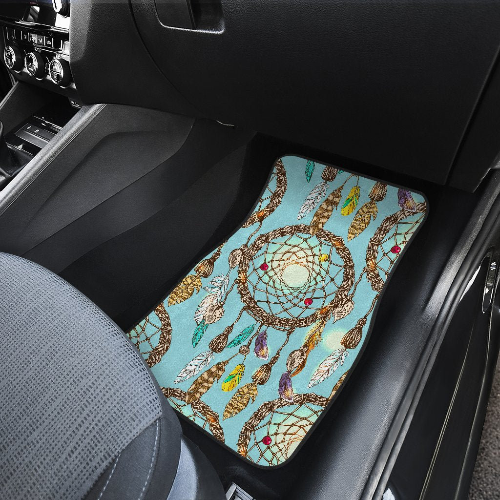 Blue Dream Catcher Car Floor Mats Jorjune