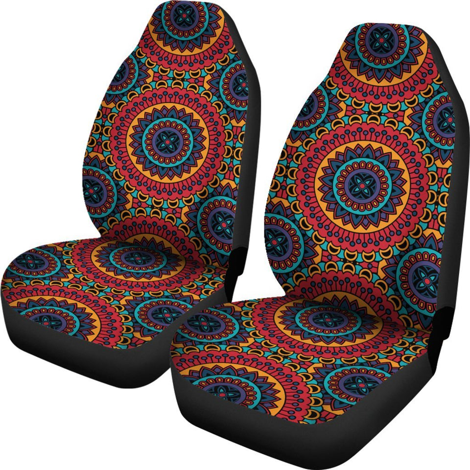 Bohemian Mandala Style Print Universal Fit Car Seat Covers Jorjune 