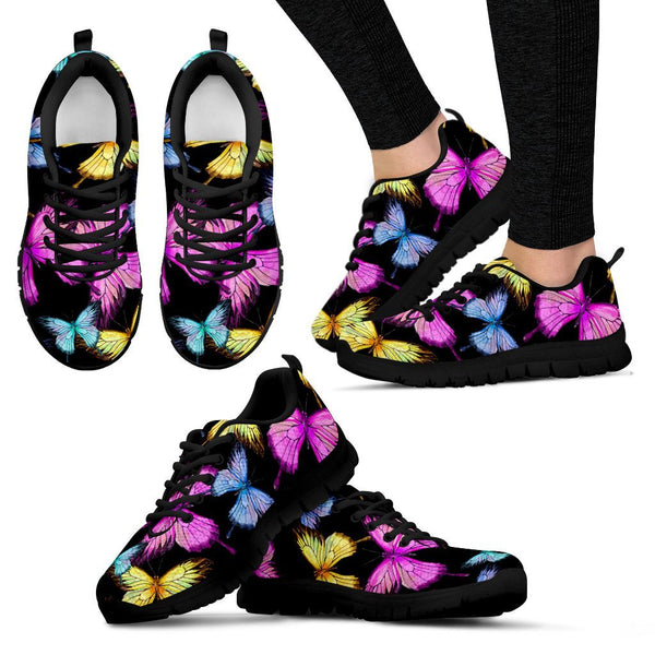 Butterfly Colorful Women Sneakers Shoes - JorJune