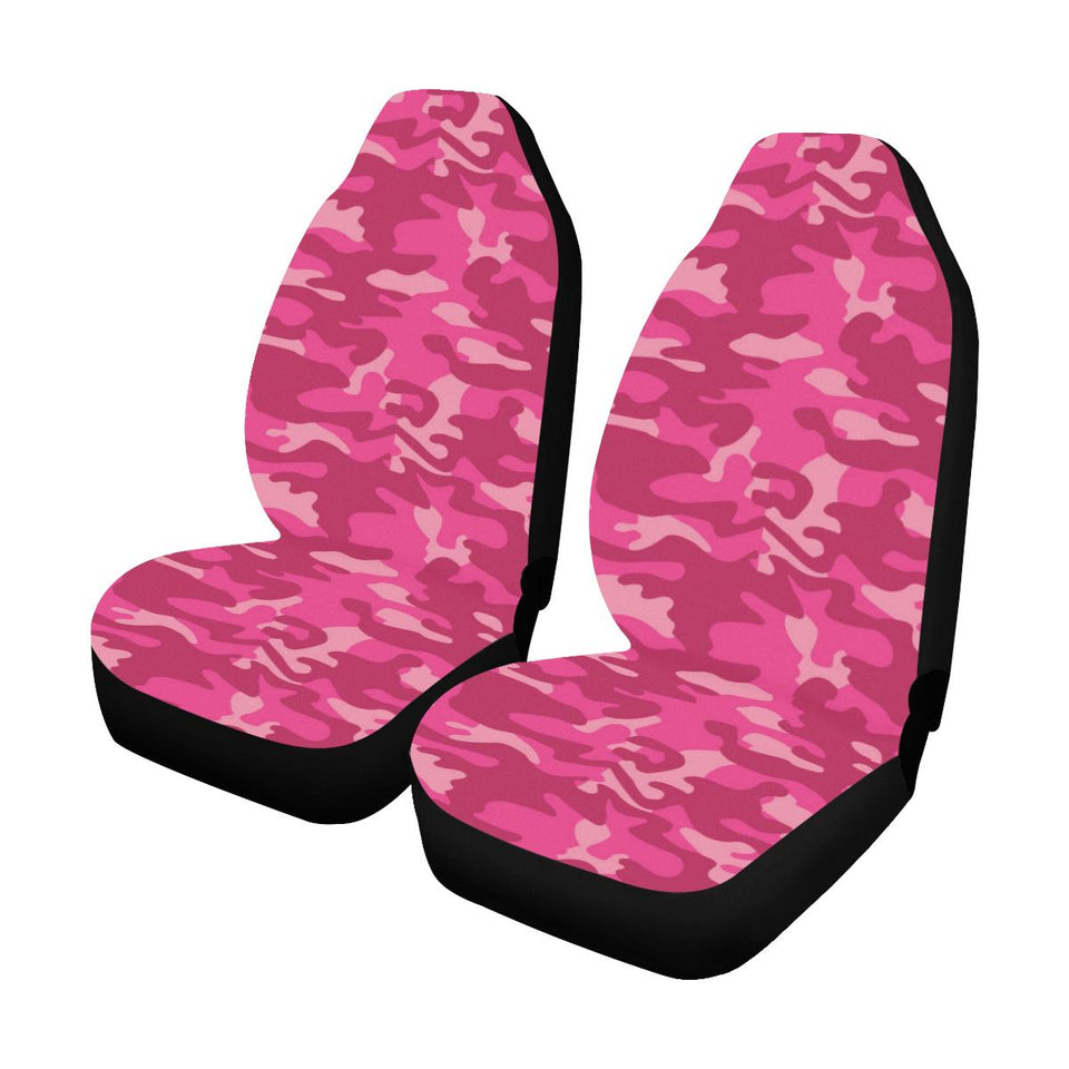 Camo Pink Pattern Print Design 01 Universal Fit Car Seat Covers