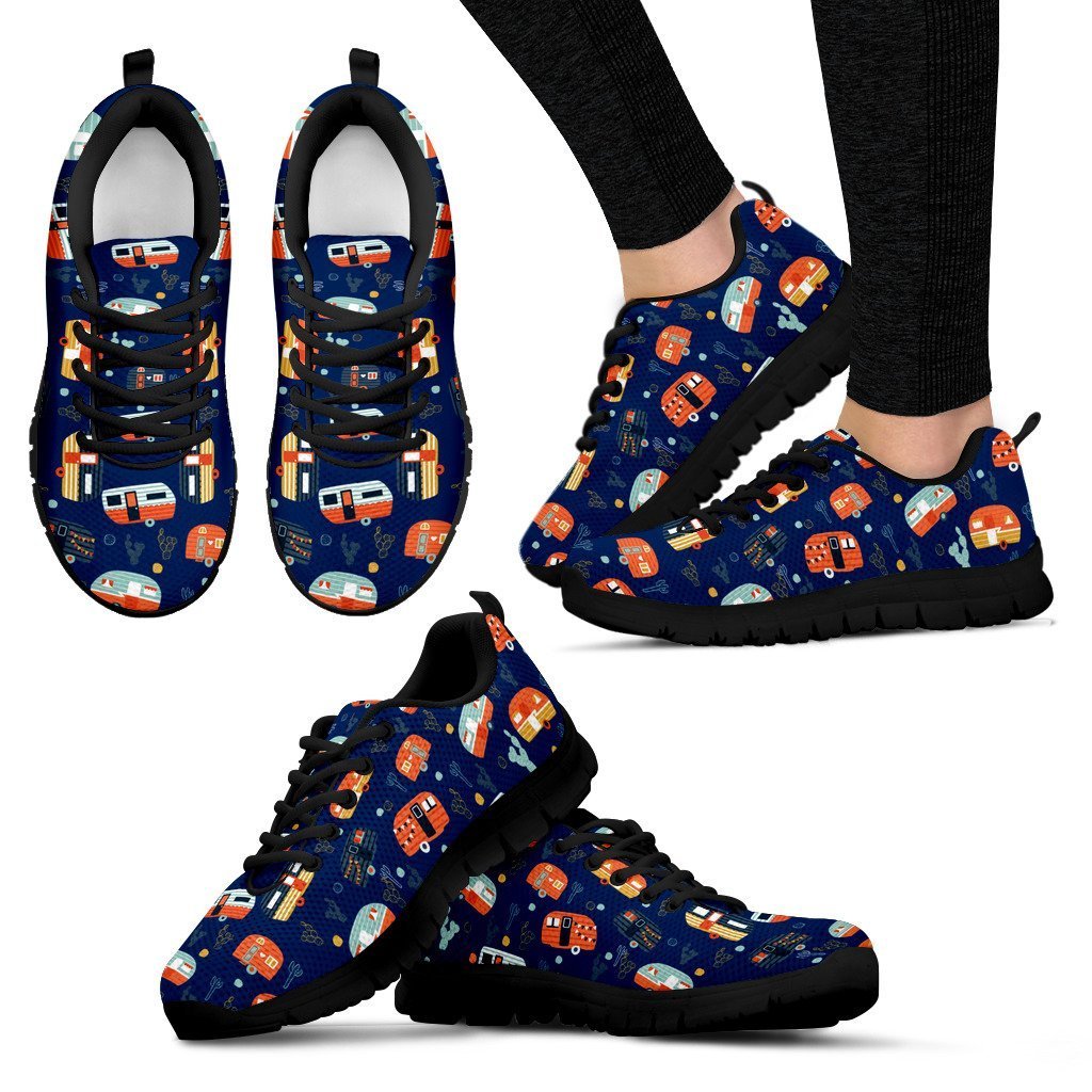 Camping funny camper Women Sneakers Shoes - JorJune