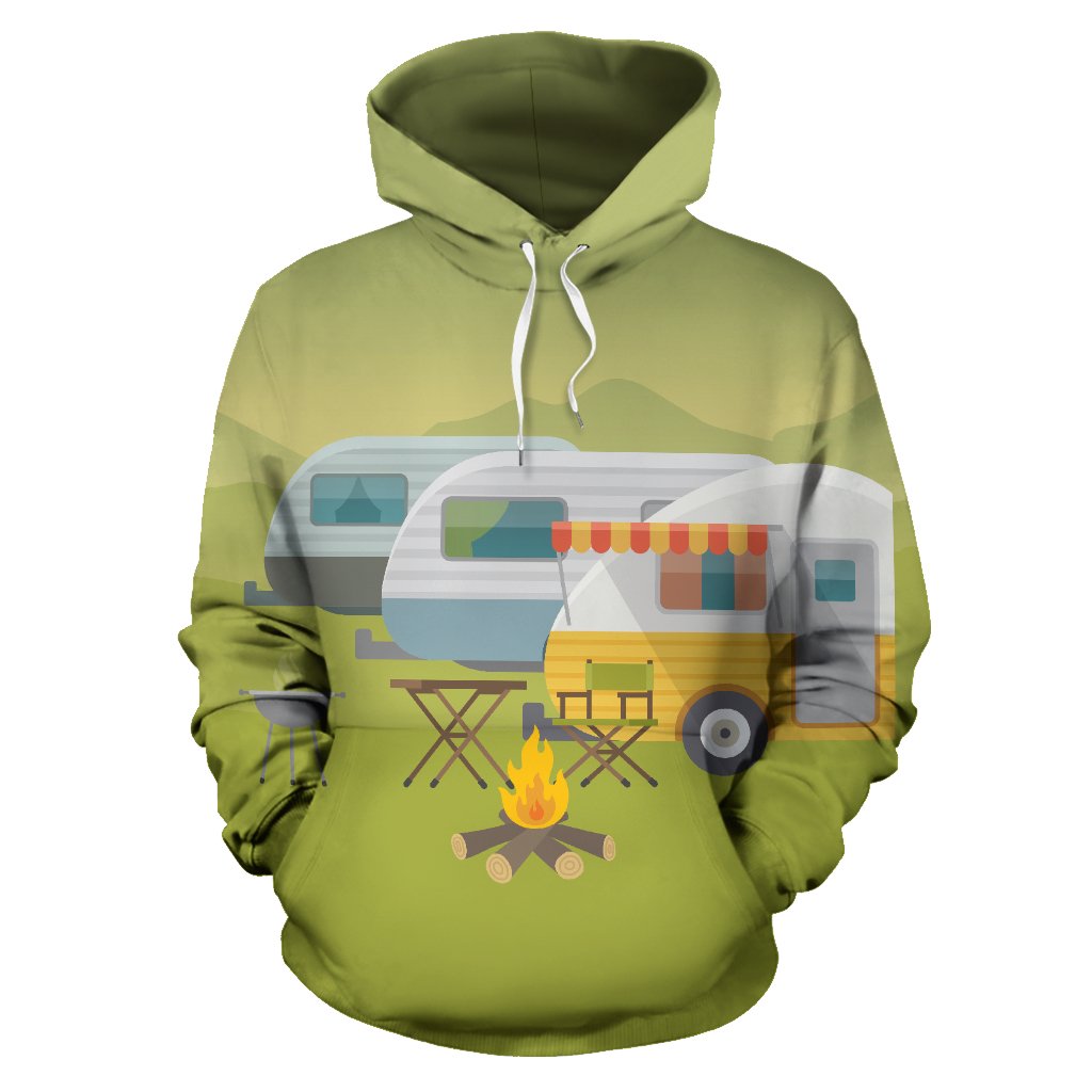 Camping with Camper no4 Design Pullover Hoodie