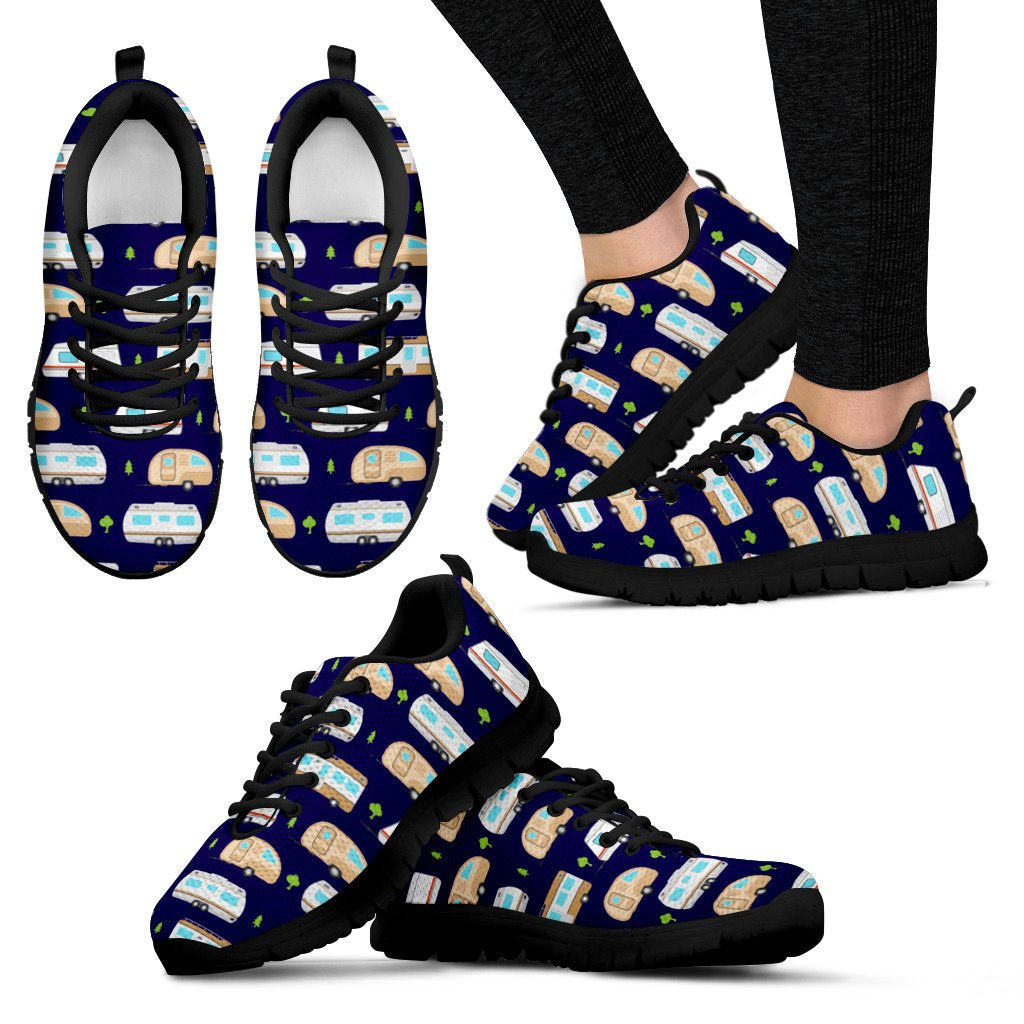 Camping with Campers no1 Print Design Women Sneakers Shoes - JorJune