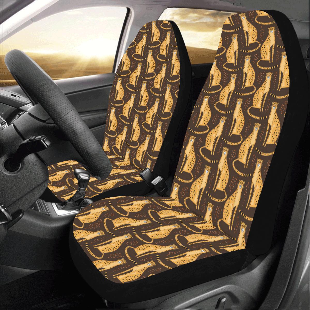 Cheetah Pattern Print Design 03 Universal Fit Car Seat Covers - JorJune