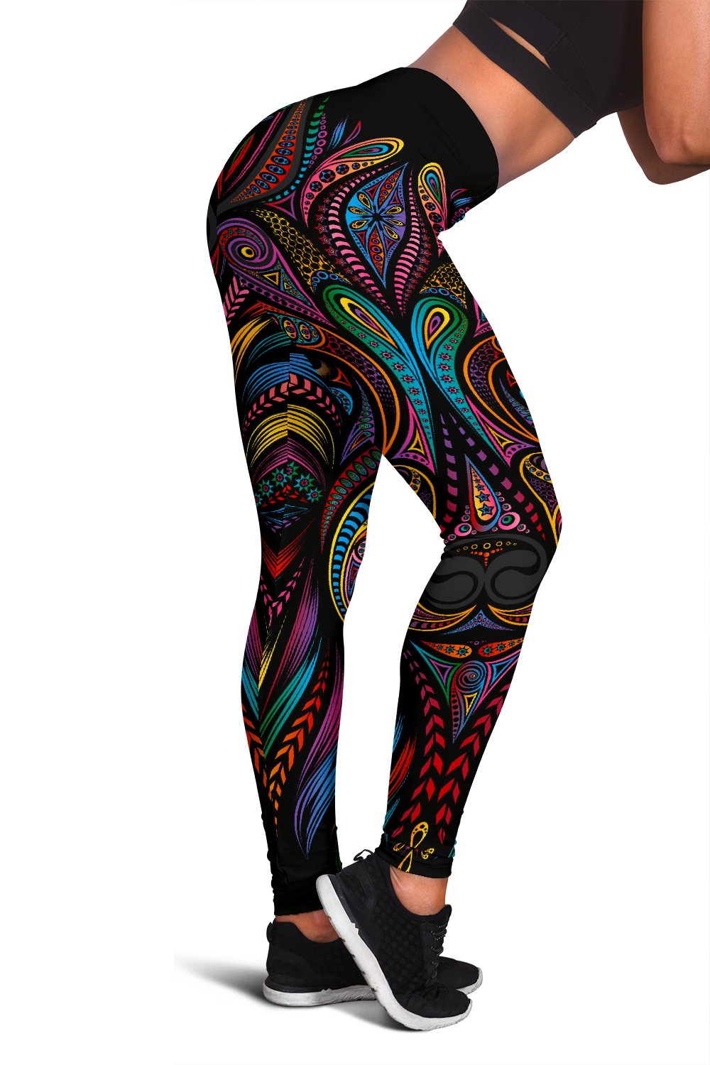 Colorful Art Wolf Women Leggings - JorJune