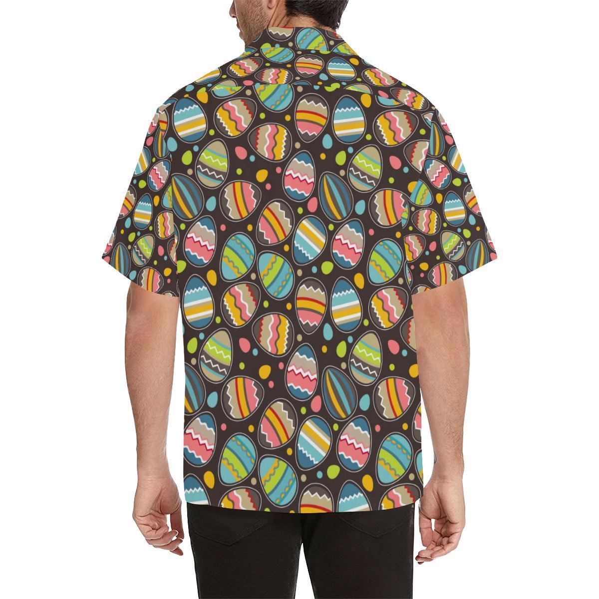 Easter Eggs Pattern Print Design RB03 Men's Hawaiian Shirt - JorJune