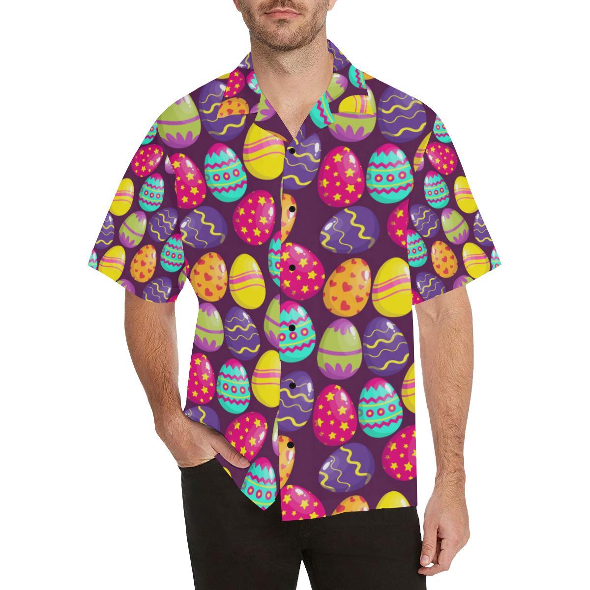 Easter Eggs Pattern Print Design RB04 Hawaiian Shirt - JorJune