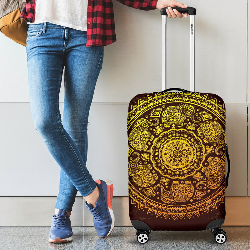 Yin Yang Mandala Luggage Cover Protector - JorJune