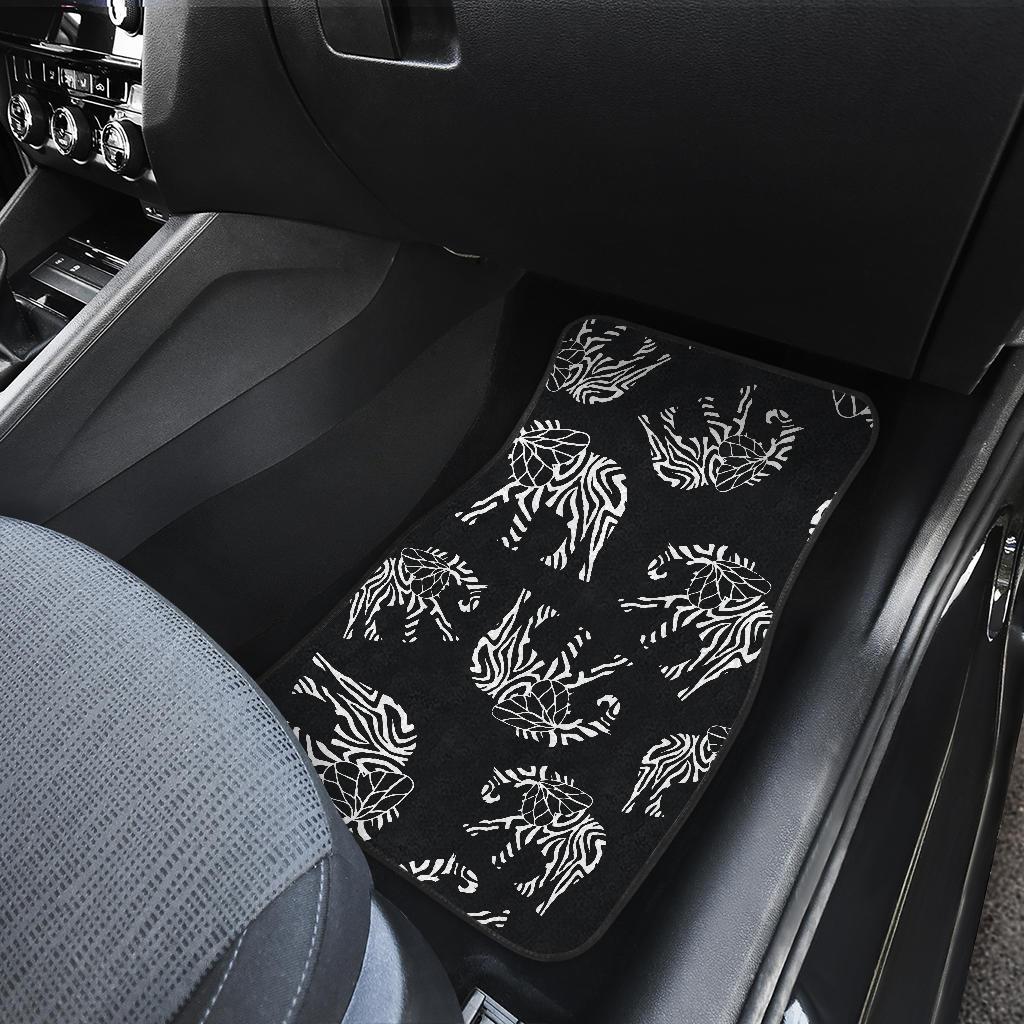 Elephant Tribal Front And Back Car Floor Mats Jorjune