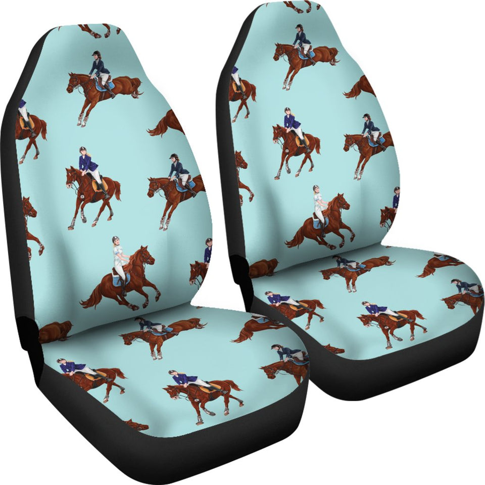 Equestrian Horse Riding Universal Fit Car Seat Covers Jorjune