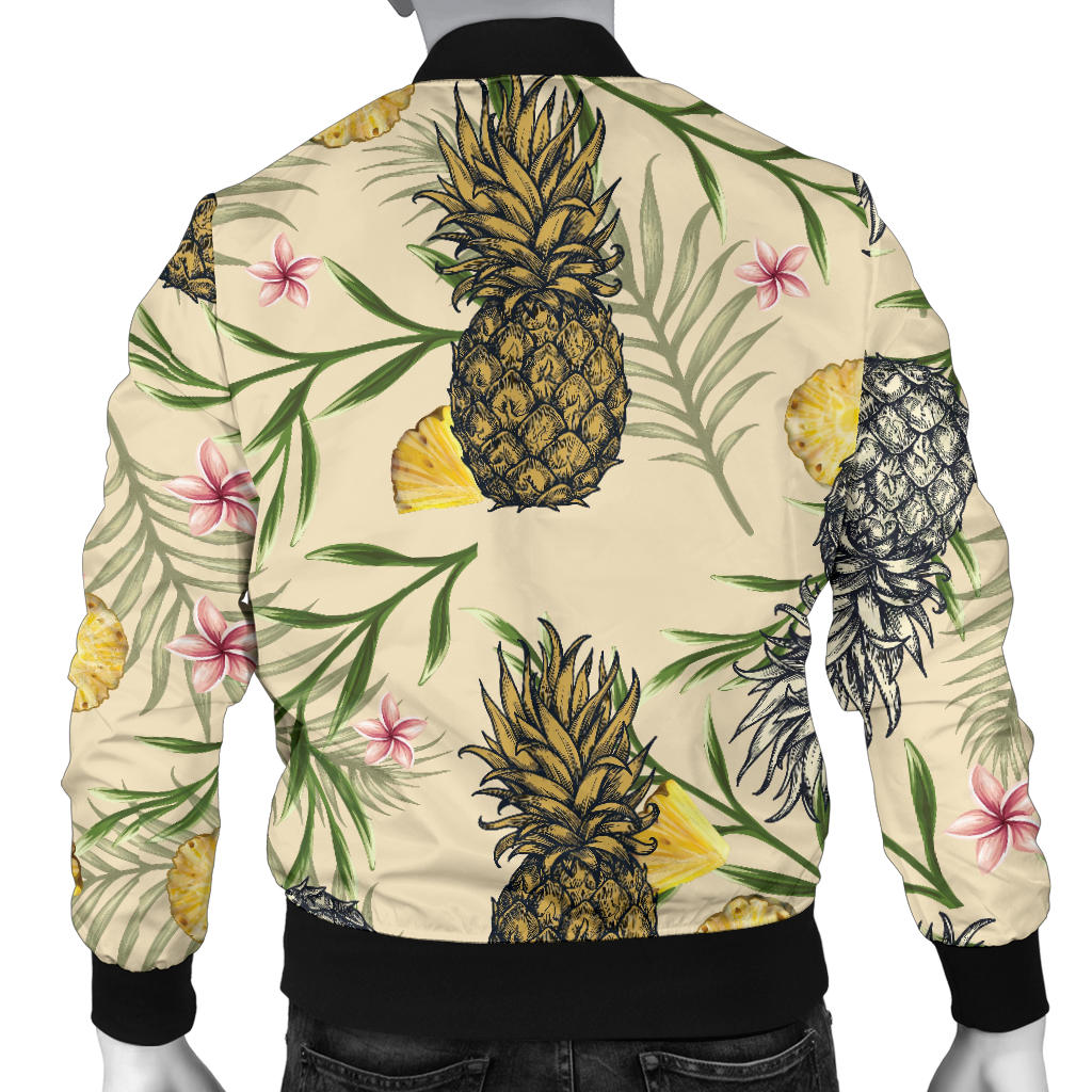 Pineapple Pattern Print Design PP012 Men Bomber Jacket - JorJune