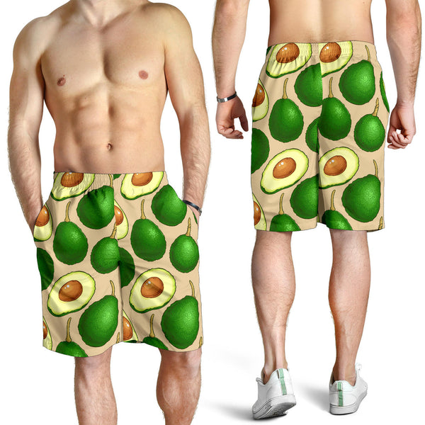 Avocado Pattern Print Design AC010 Mens Shorts - JorJune