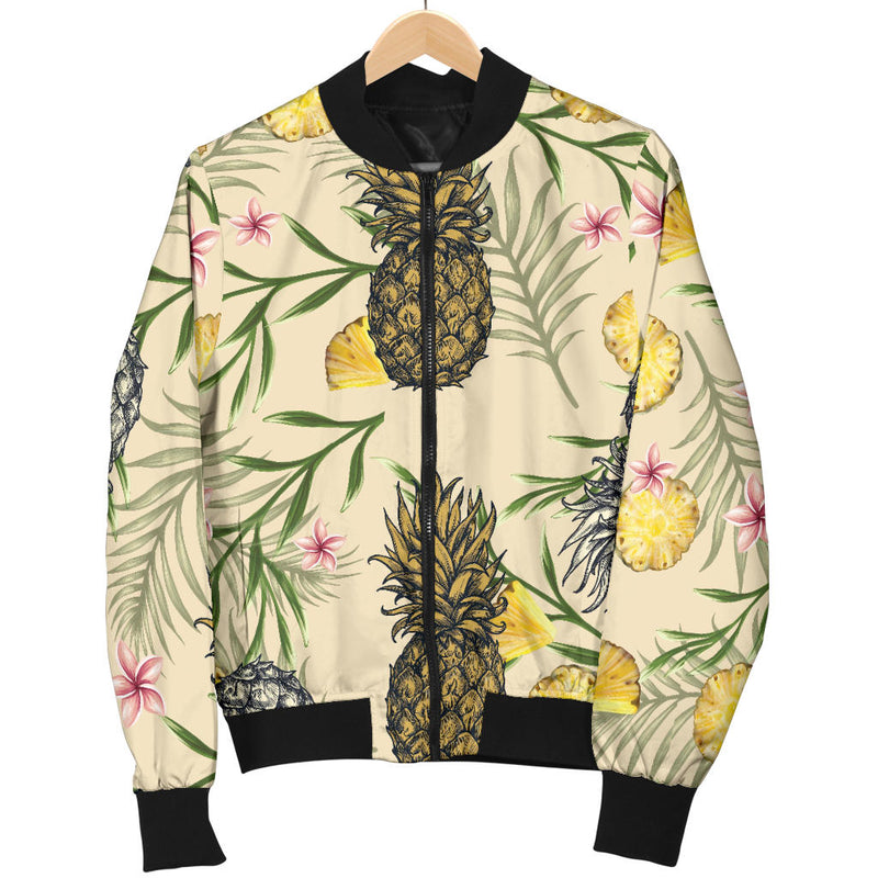 Pineapple Pattern Print Design PP012 Men Bomber Jacket - JorJune