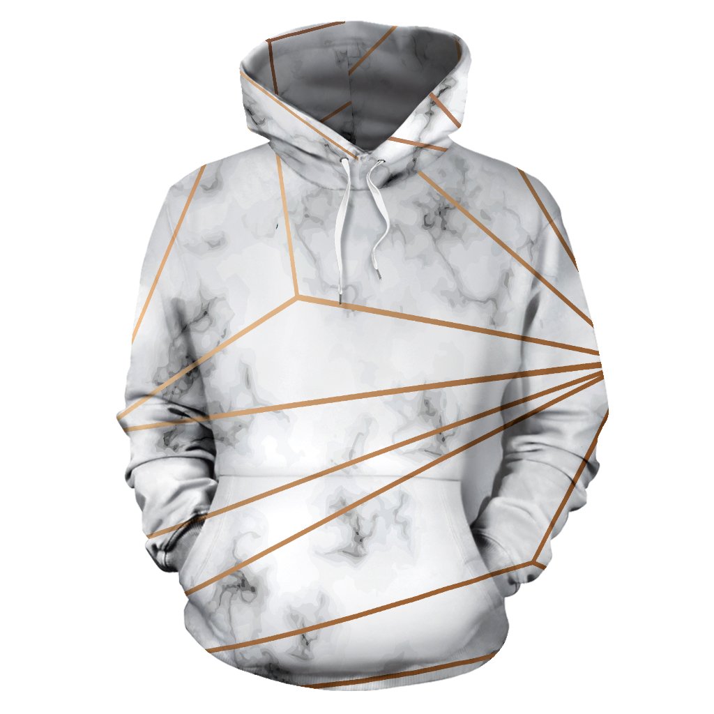 marble print hoodie