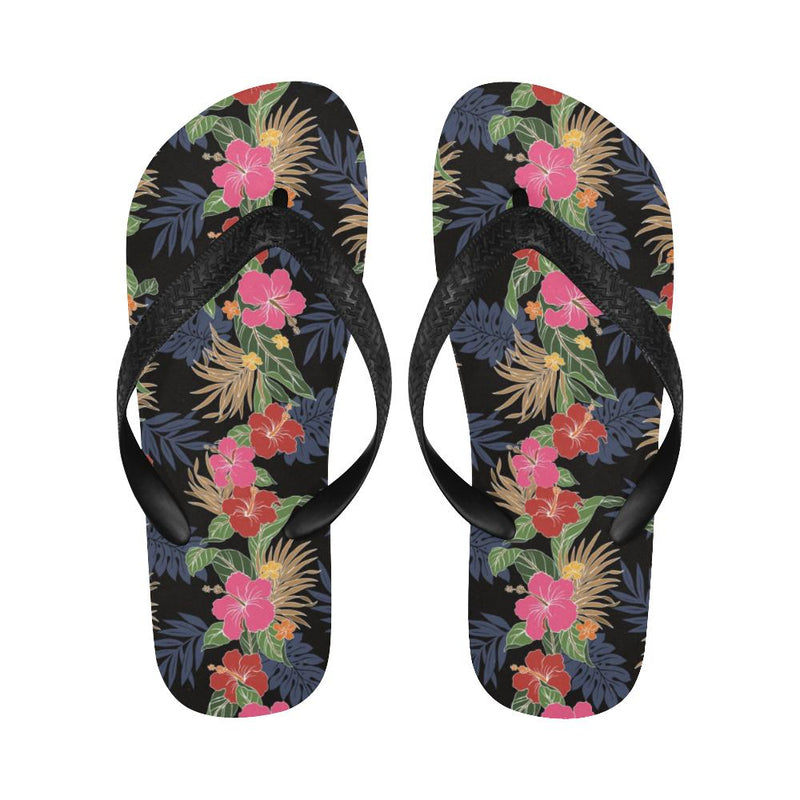 Hawaiian Themed Pattern Print Design H011 Unisex Flip Flops - JorJune