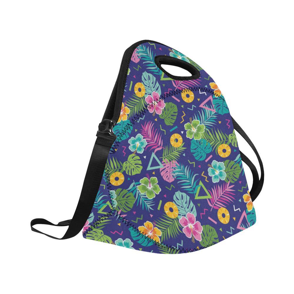 Hawaiian Themed Pattern Print Design H014 Neoprene Lunch Bag - JorJune