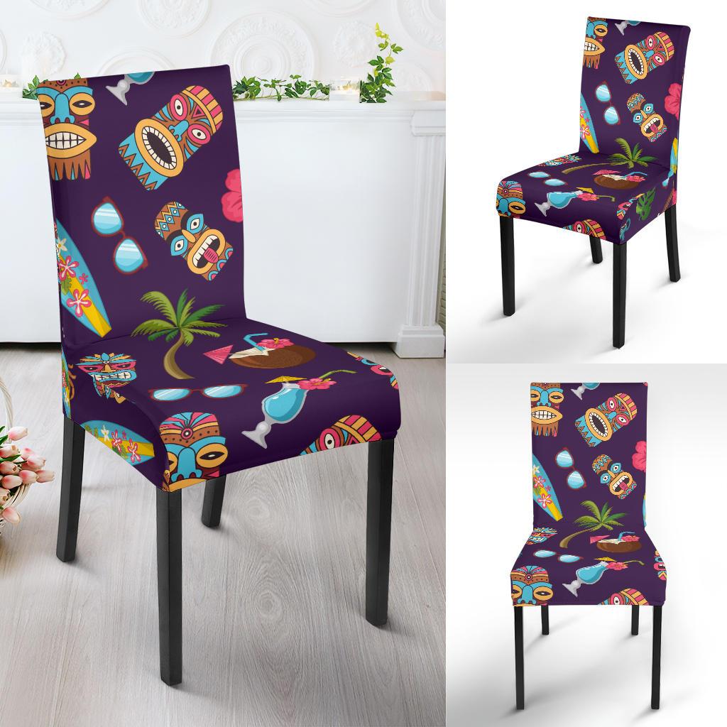 Hawaiian Themed Pattern Print Design H024 Dining Chair Slipcover - JorJune