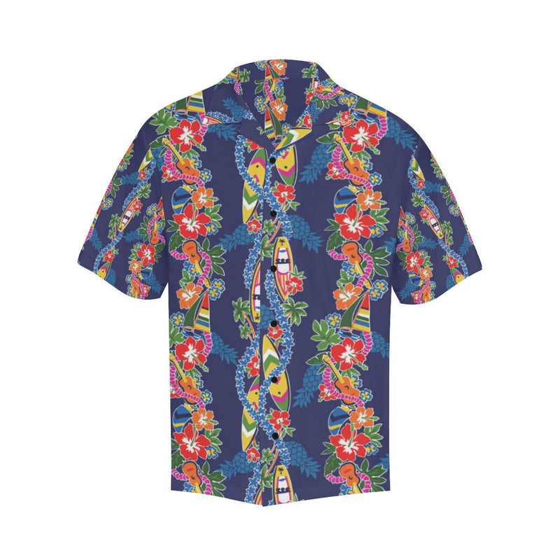 Hawaiian Themed Pattern Print Design H04 Men's Hawaiian Shirt - JorJune