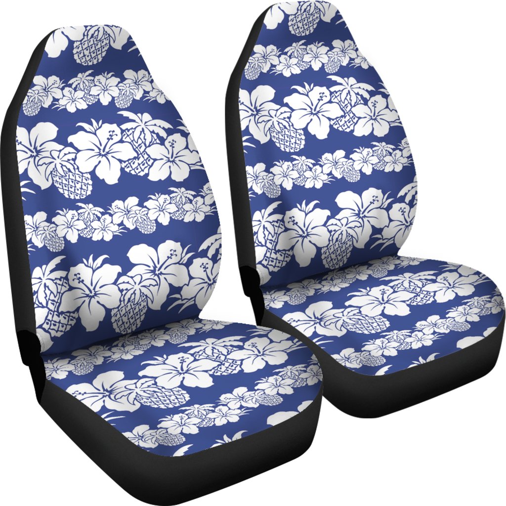 Hawaiian Themed Pattern Print Design H07 Universal Fit Car Seat Covers