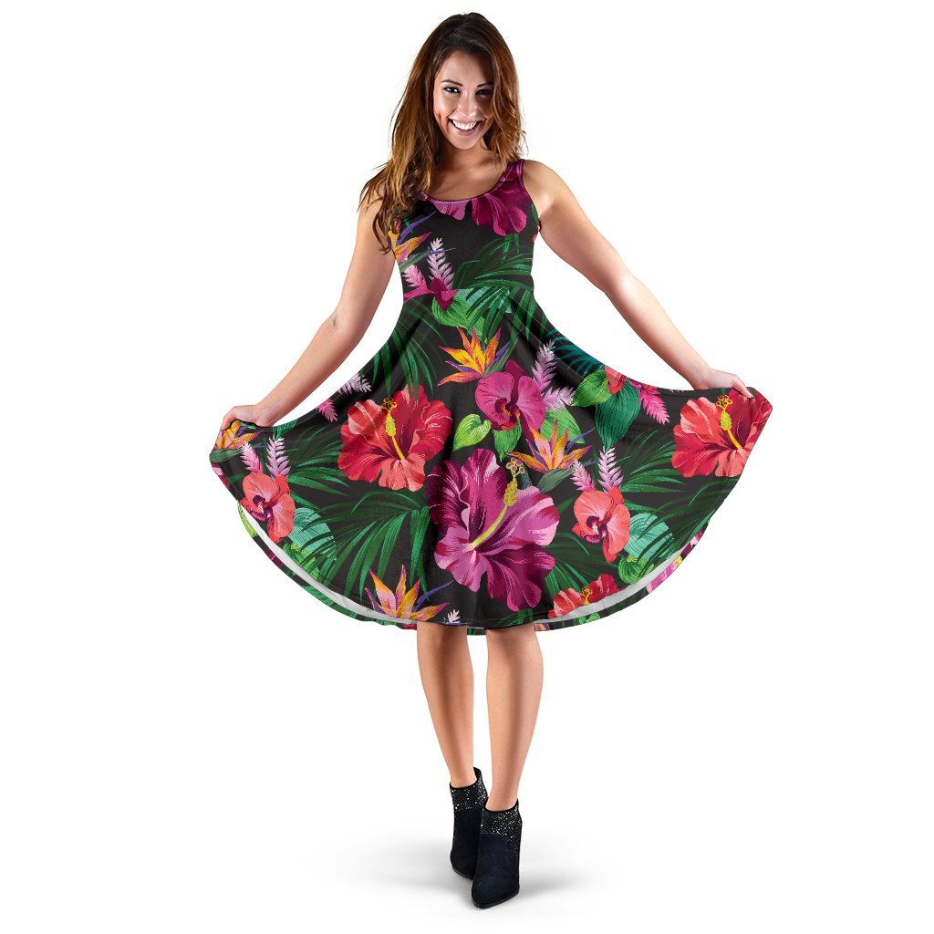 Hawaiian Sleeveless Dress - JorJune