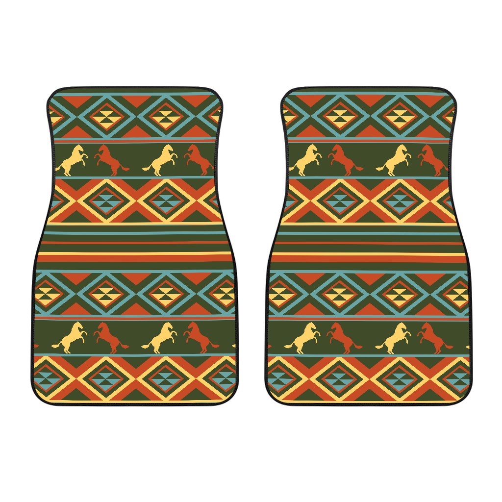 Horse Western Pattern Car Floor Mats Jorjune