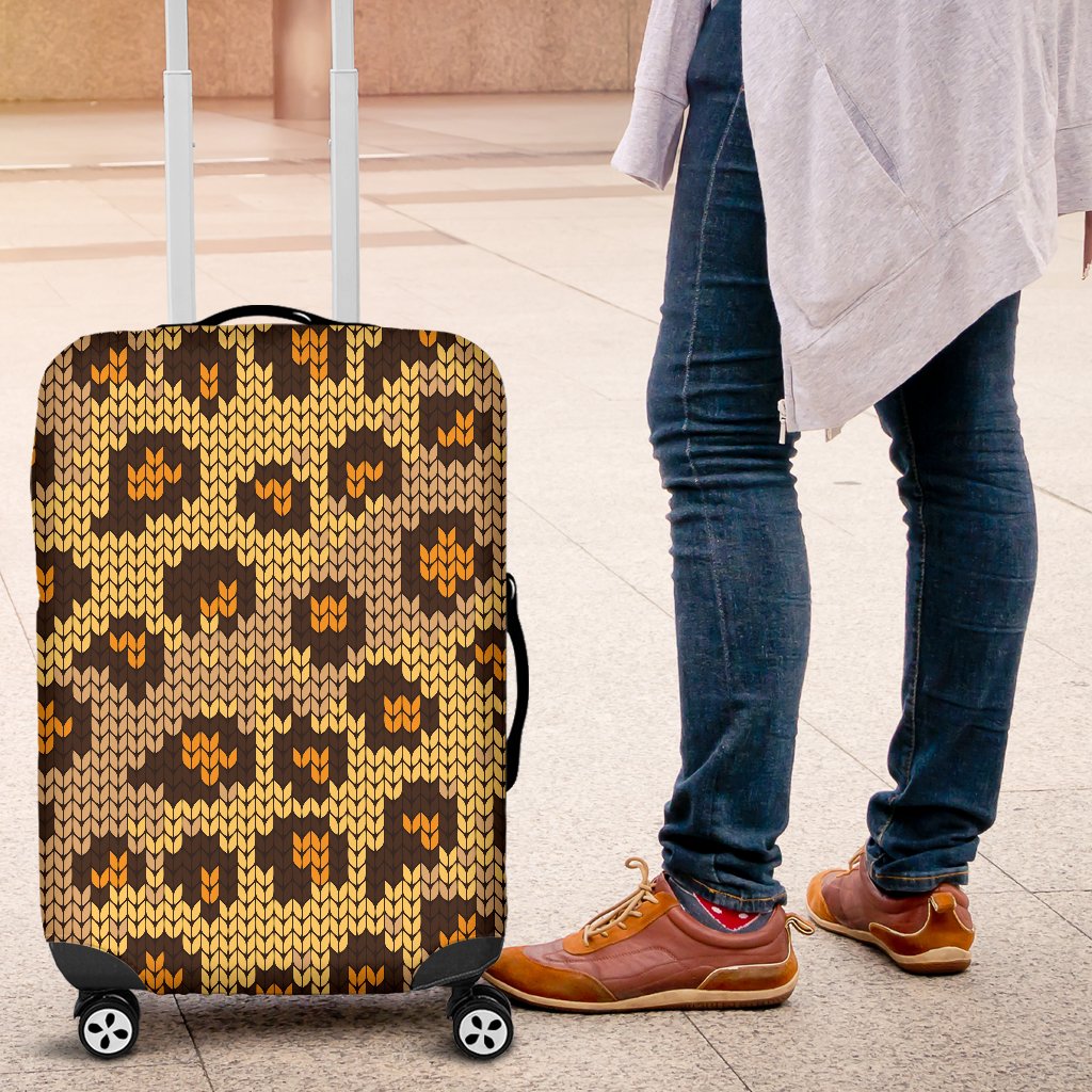 leopard print luggage