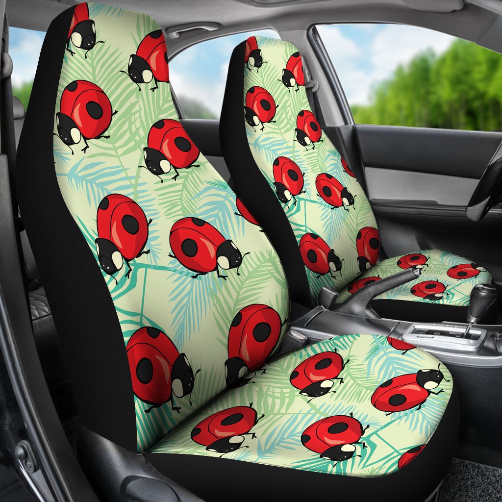 Ladybug Cute Print Pattern Universal Fit Car Seat Covers Jorjune