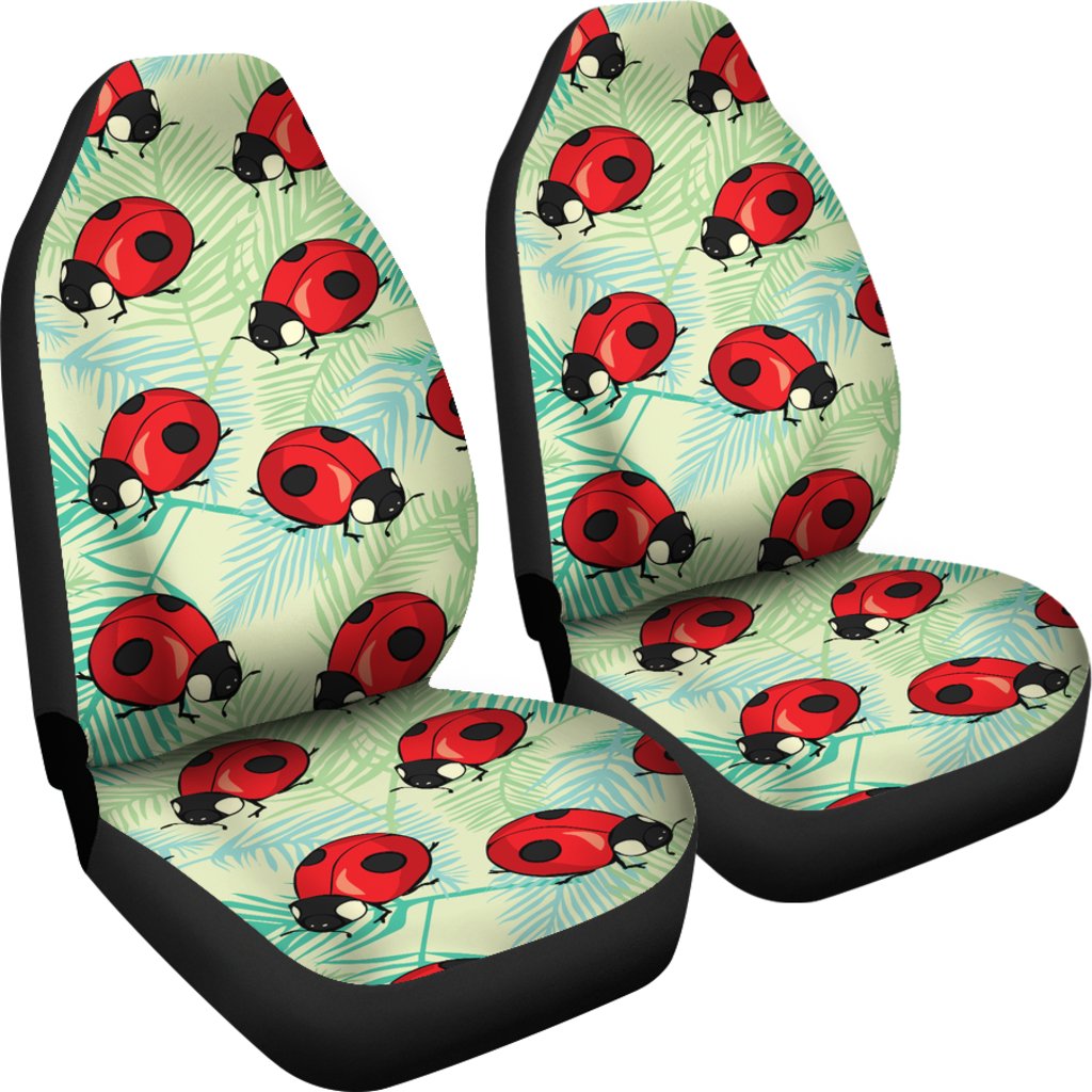 Ladybug Cute Print Pattern Universal Fit Car Seat Covers Jorjune