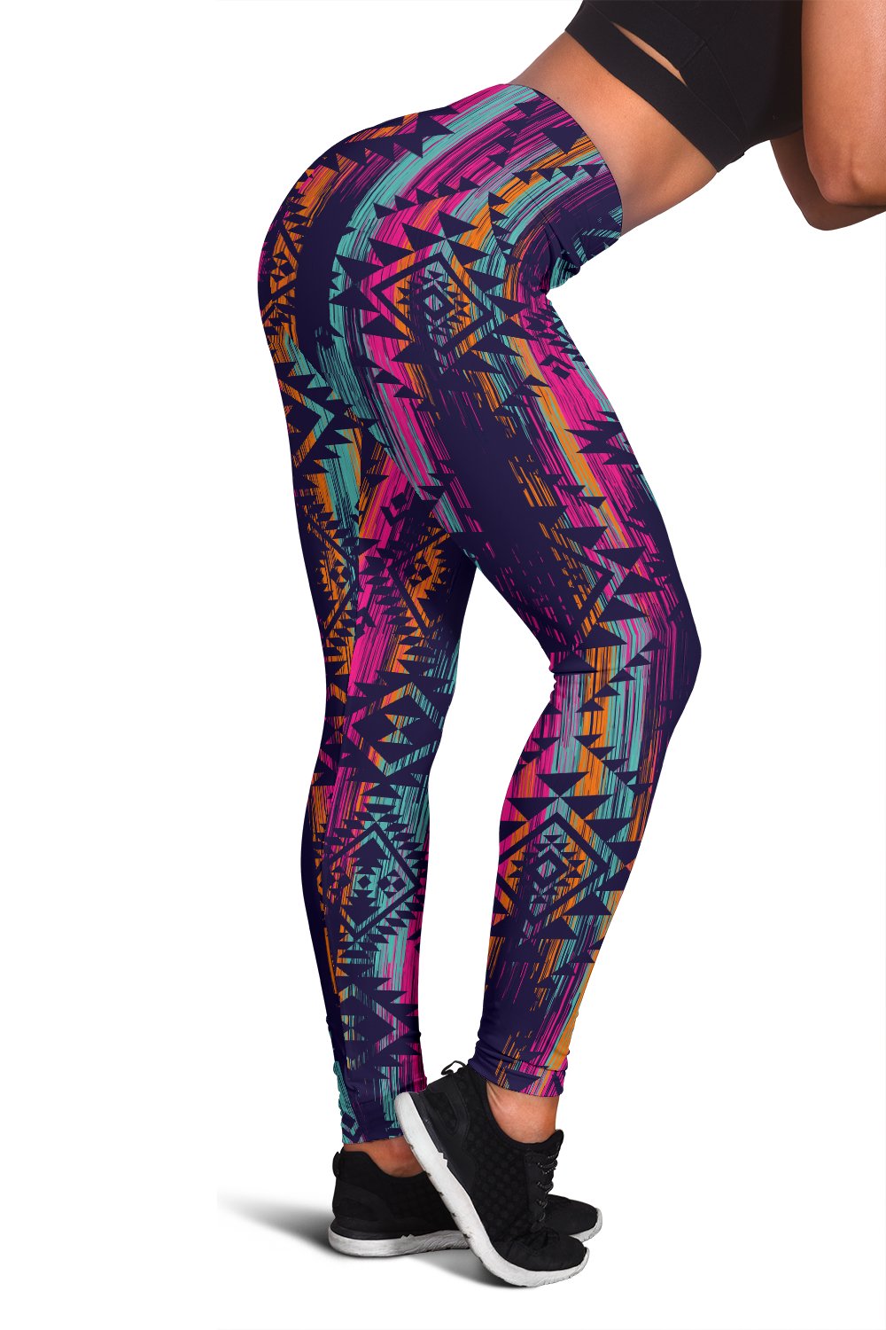 Line Tribal Aztec Women Leggings - JorJune